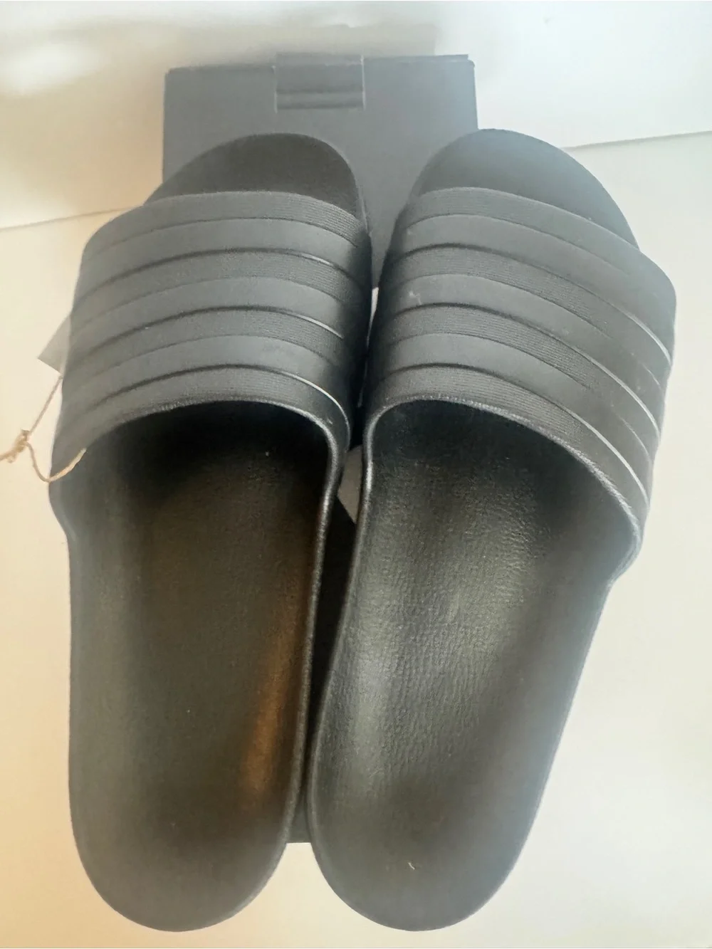 NEW adidas Black Adilette Aqua Slide Sandals